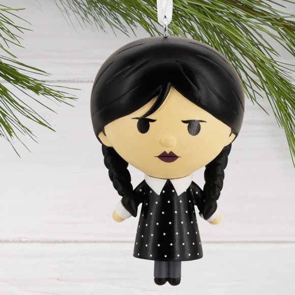 New Hallmark Wednesday Addams Christmas Ornament 2024 - Picture 3 of 3